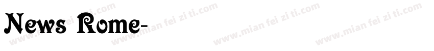 News Rome字体转换